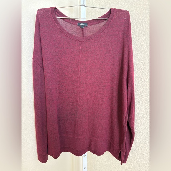 Rails Iggy Knit Long Sleeve Top in Port - Size L - Picture 3 of 5